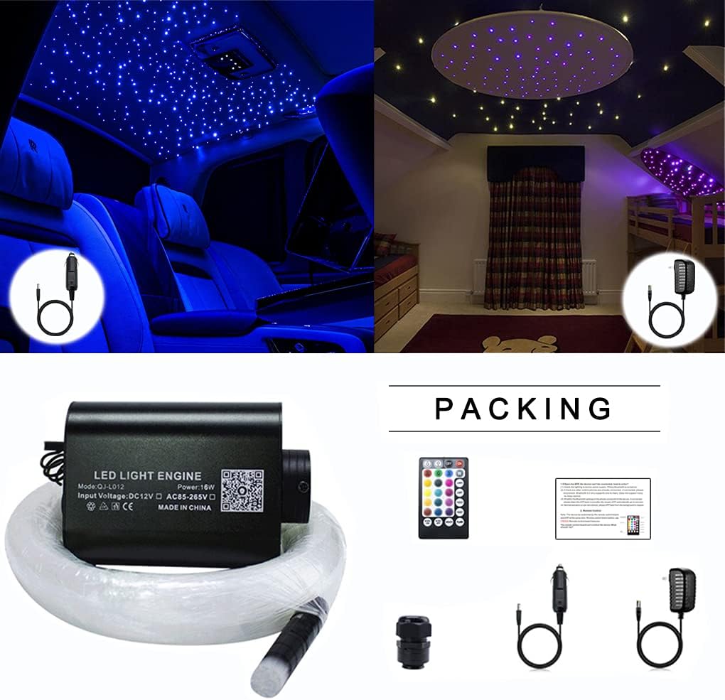 Bluetooth LED Fiber Optic Light Star Ceiling Kits 450pcs Z2484