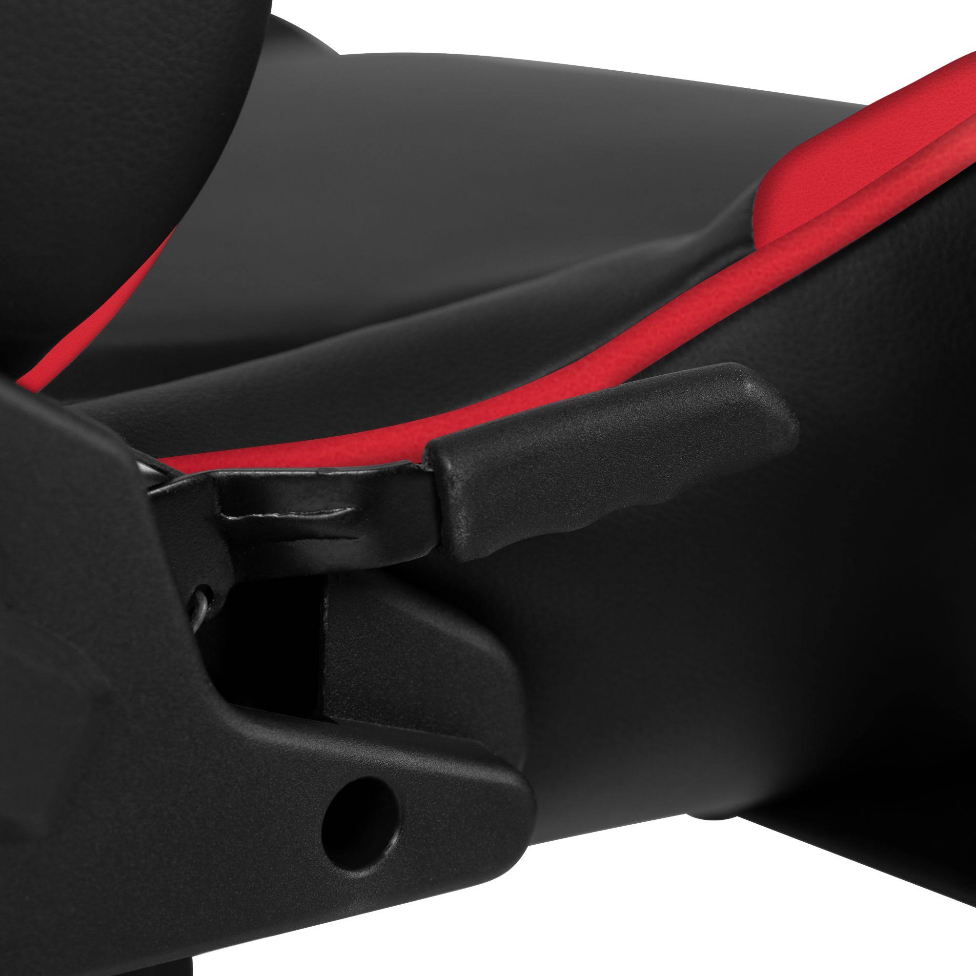 Red and Black Ergonomic Gaming Office Chair with Footrest T22853