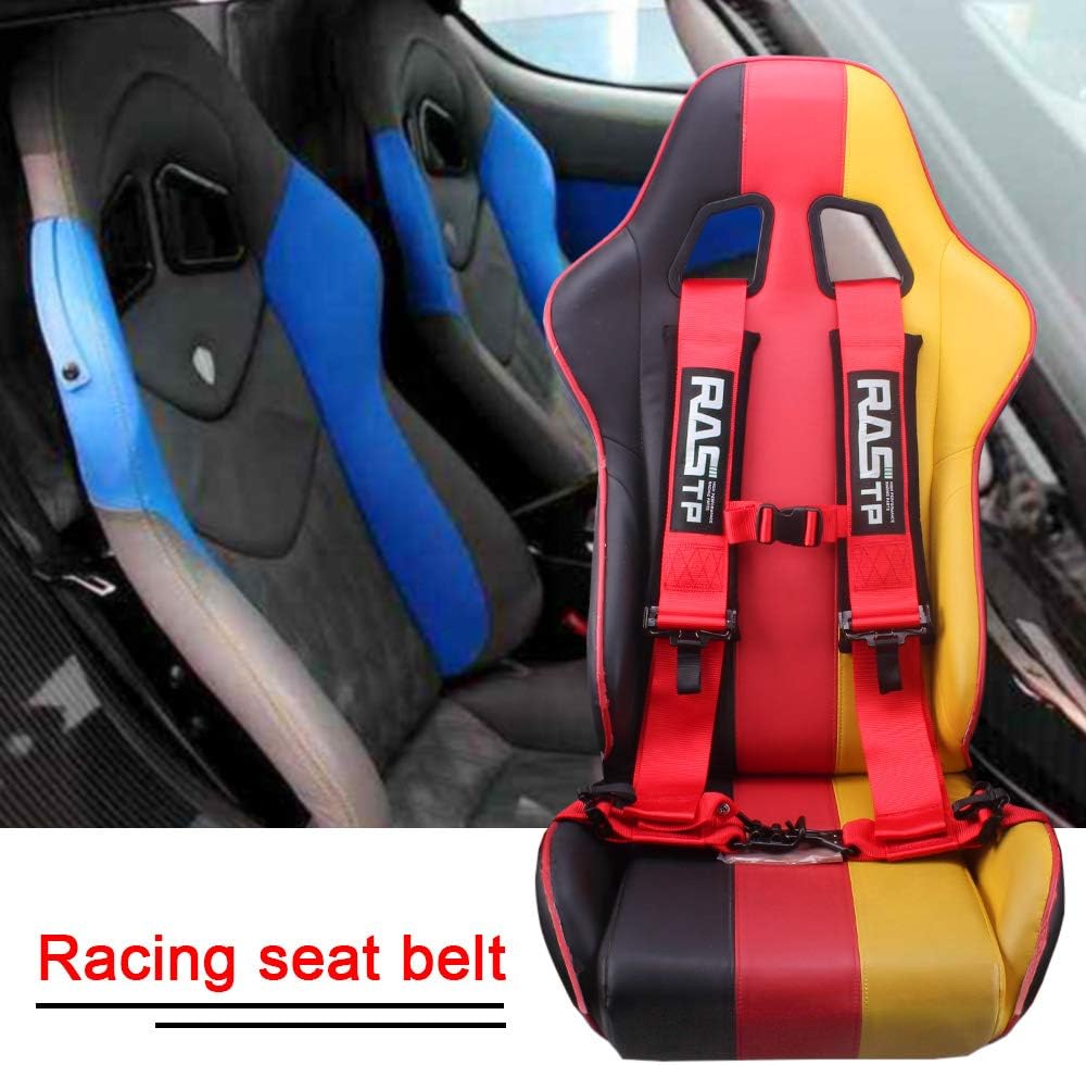 4 Point Safety Harness with 3 Inch Padding Red Pack of 2 J55726
