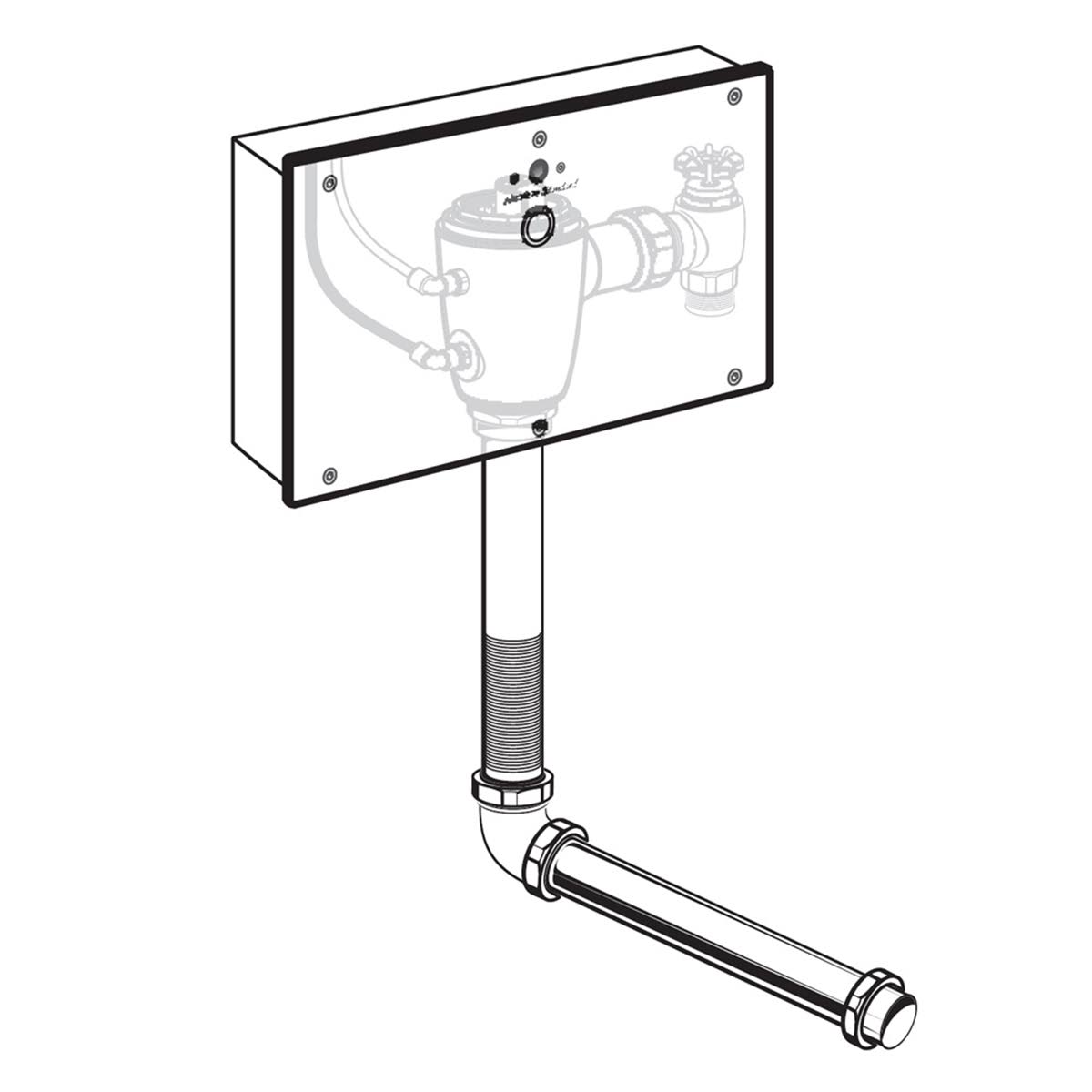 Concealed Toilet Flush Valve with Wall Box N8838