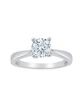 10K White Gold Diamond Solitaire Ring R346215
