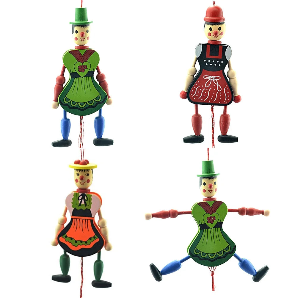 Wood Marionette Puppet Doll with Strings K429306
