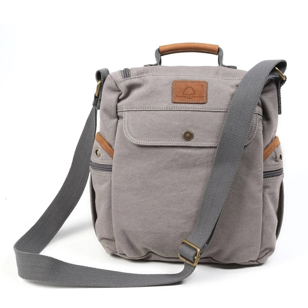 Grey Canvas Crossbody C582
