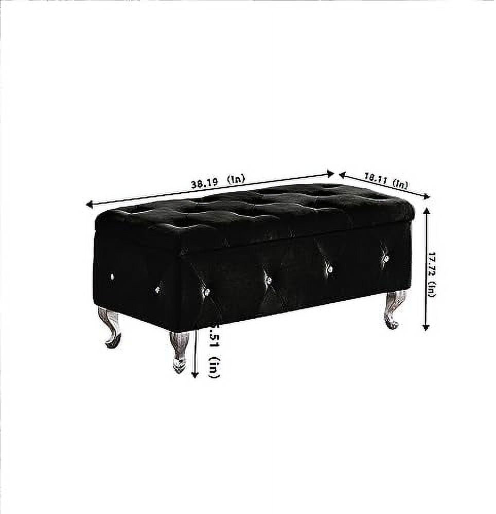 Ottoman Bench with Safety Hinge D970