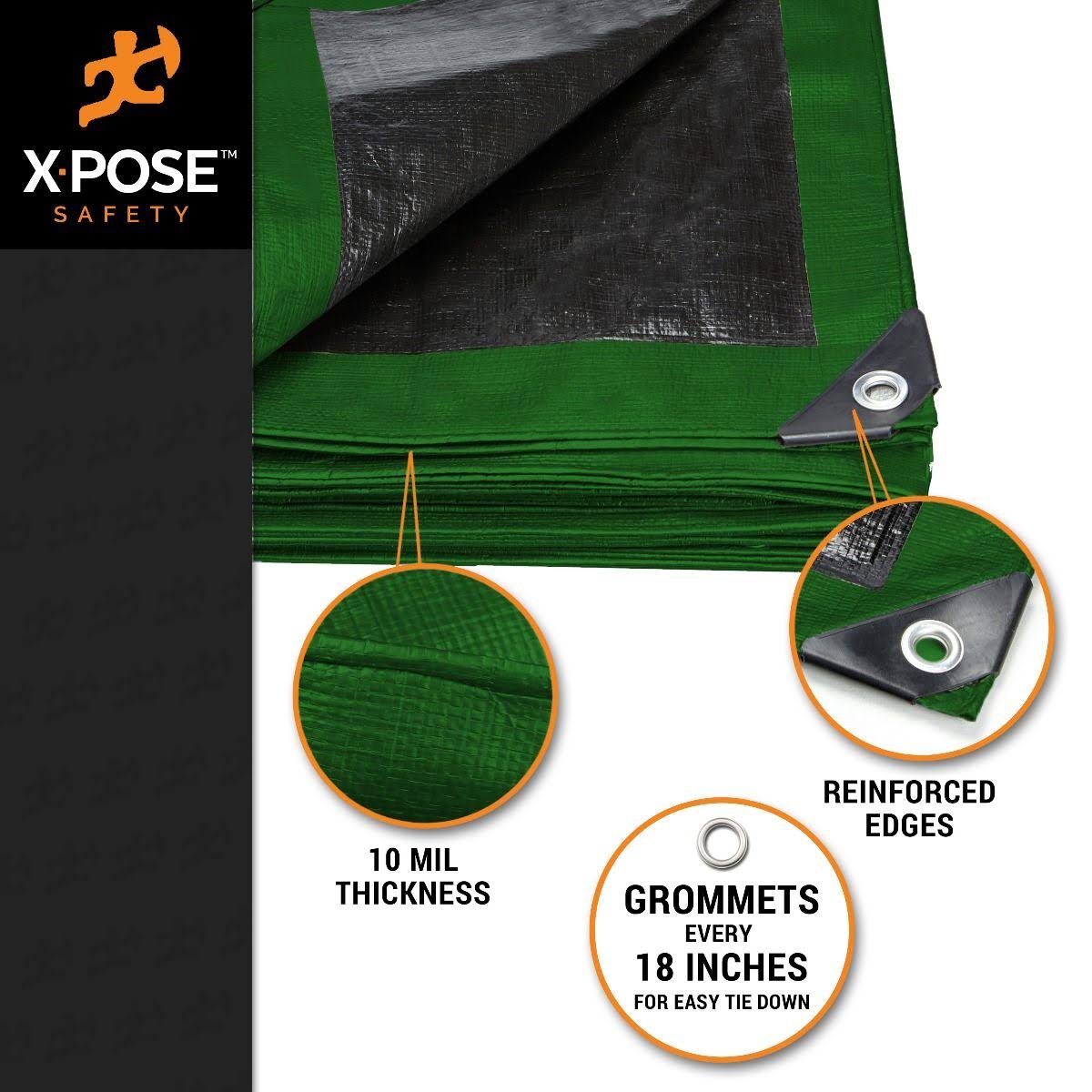 Heavy Duty Green/Black Poly Tarps 20' x 40' L82019