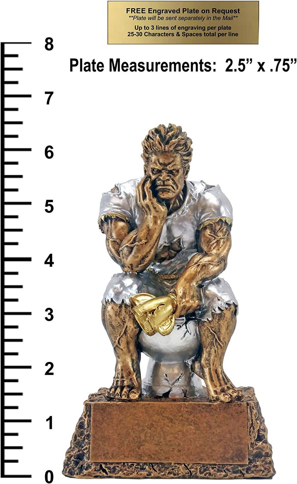 6.75 Inch Tall Toilet Bowl Trophy E934332