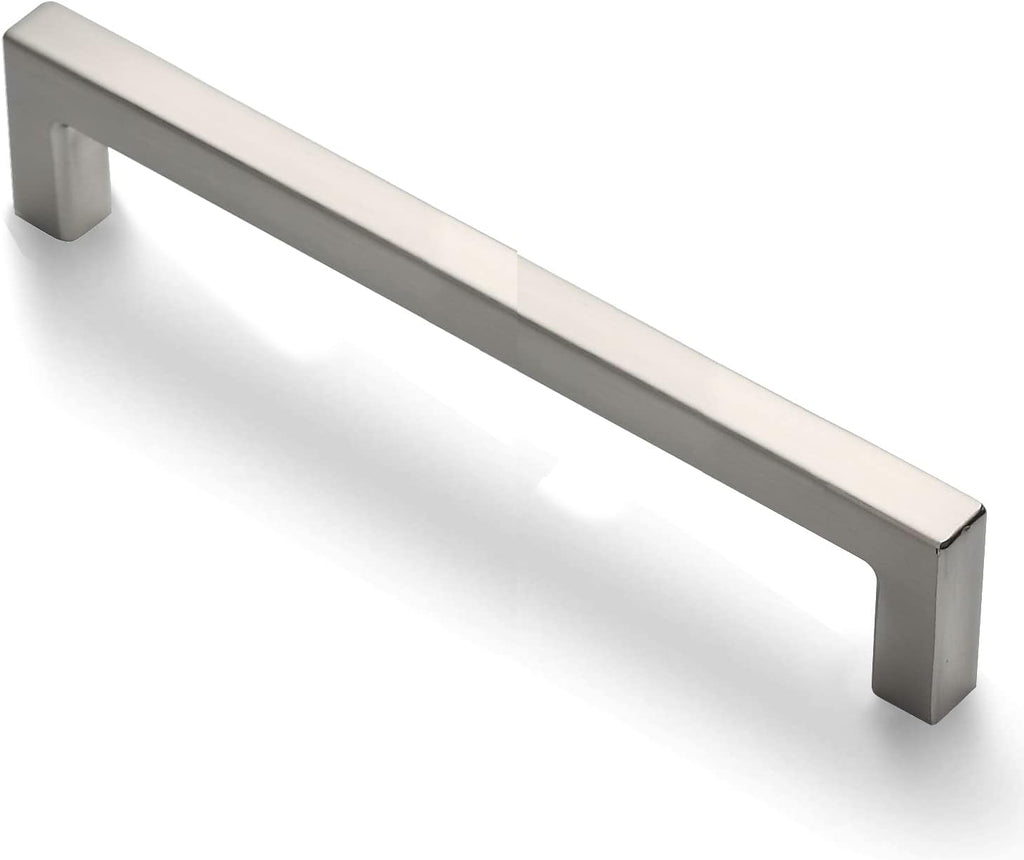 25-Pack Square Bar Pulls Cabinet Handle 5 Brushed Nickel P91170