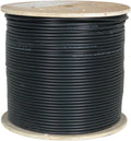 Bulk Shielded Cat6A Ethernet Cable, 23AWG, Solid Bare Copper, PVC, 1000ft, White M416