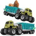 Friction Powered Toy Cars Animal Transporter with Lion Figurine A2950