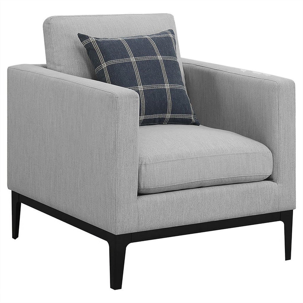 Light Gray 3-piece Fabric Living Room Set J943884