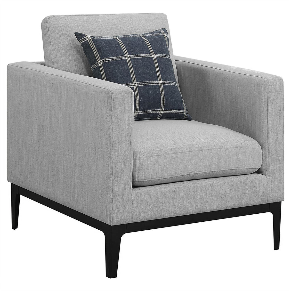 Light Gray 3-piece Fabric Living Room Set J943884