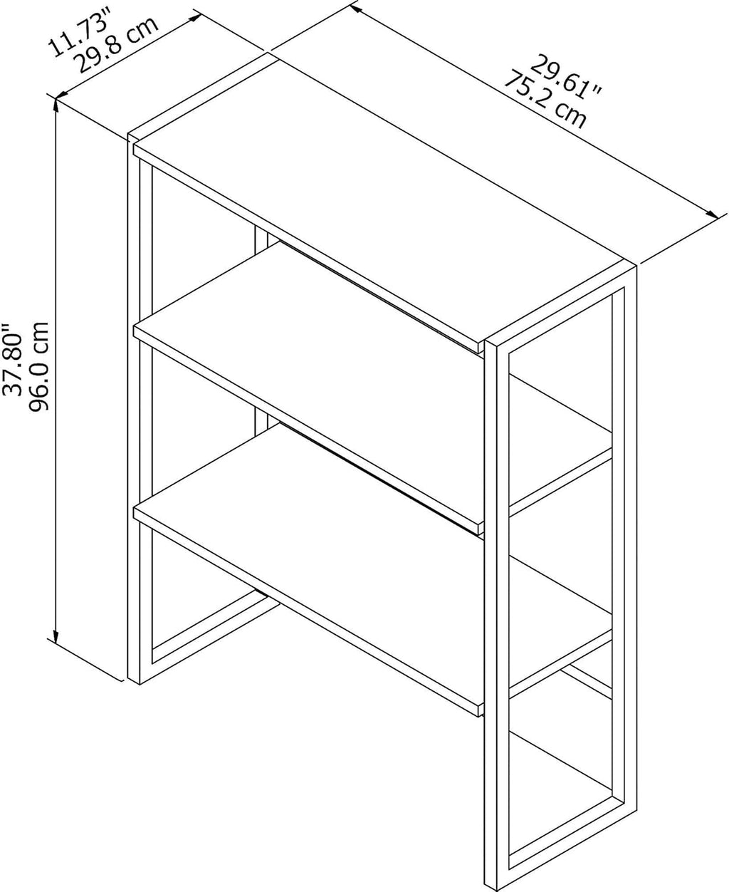 Natural Maple Bookcase Hutch F1145