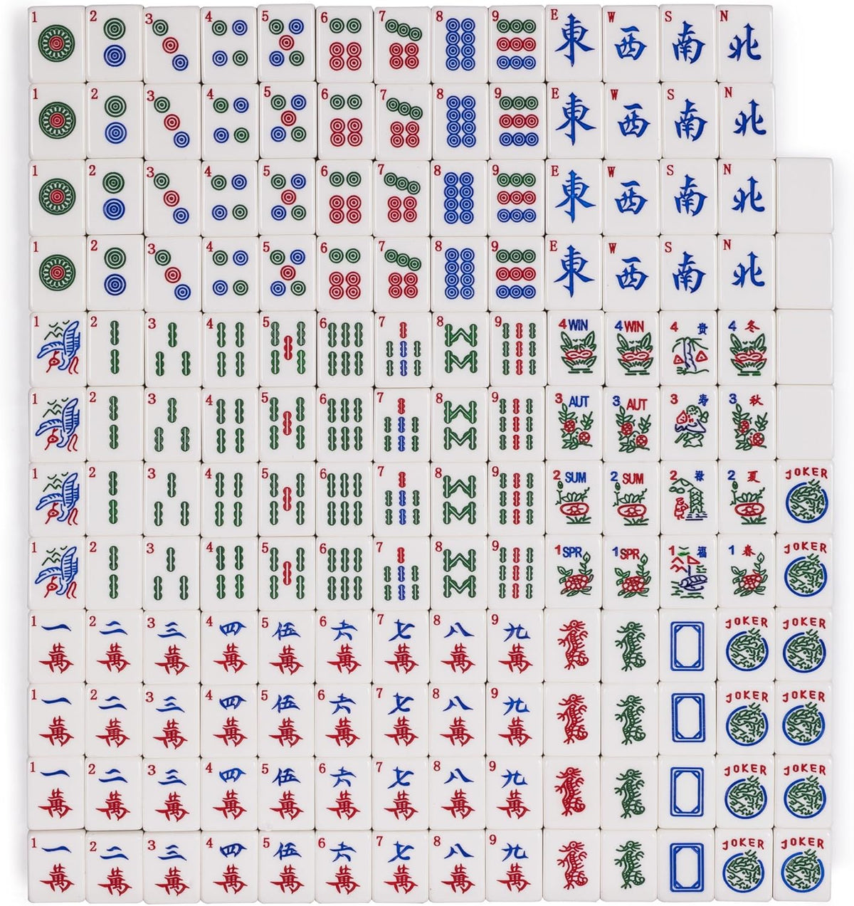 Set of 166 American Mahjong Tiles S37940