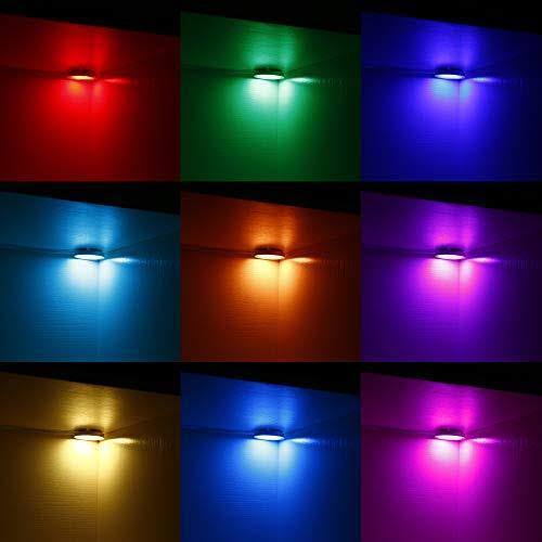 RGB LED Under Cabinet Lights Kit 8 Packs Aluminum Slim O280