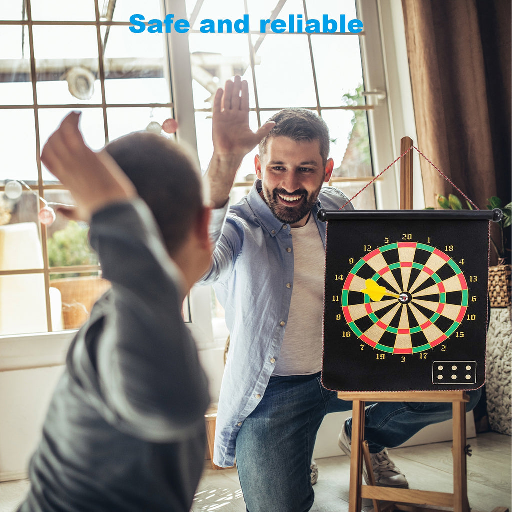 16 Magnetic Darts Double-Sided Dart Board Game Q901
