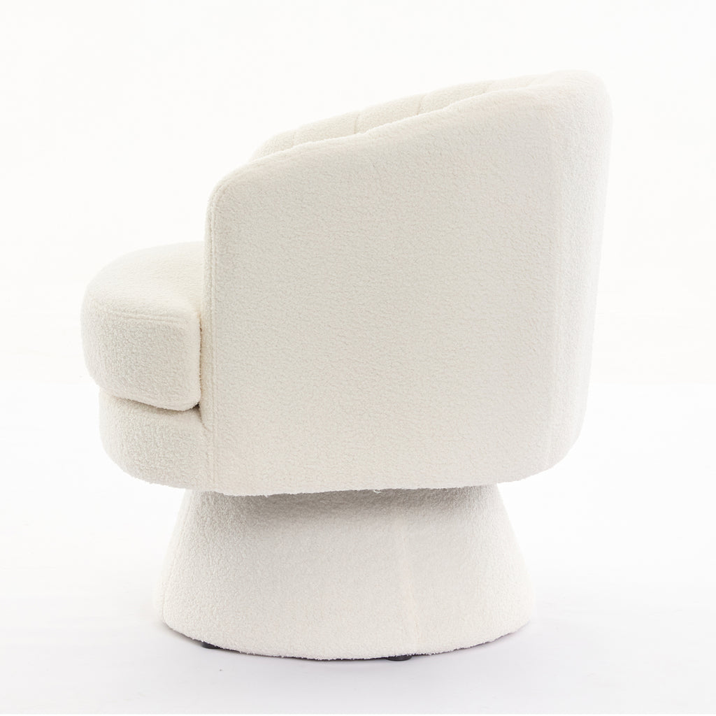 Beige Swivel Accent Chair N1022