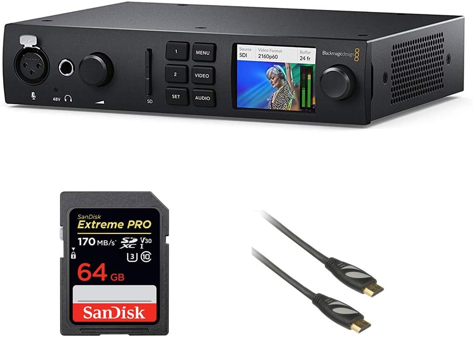 UltraStudio 4K Mini with 64GB Memory Card & 3' HDMI Cable Bundle C66710