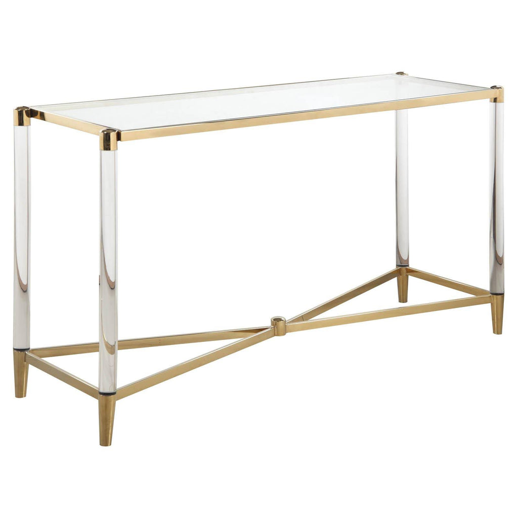 Rectangular Glass Top Sofa Table S666233