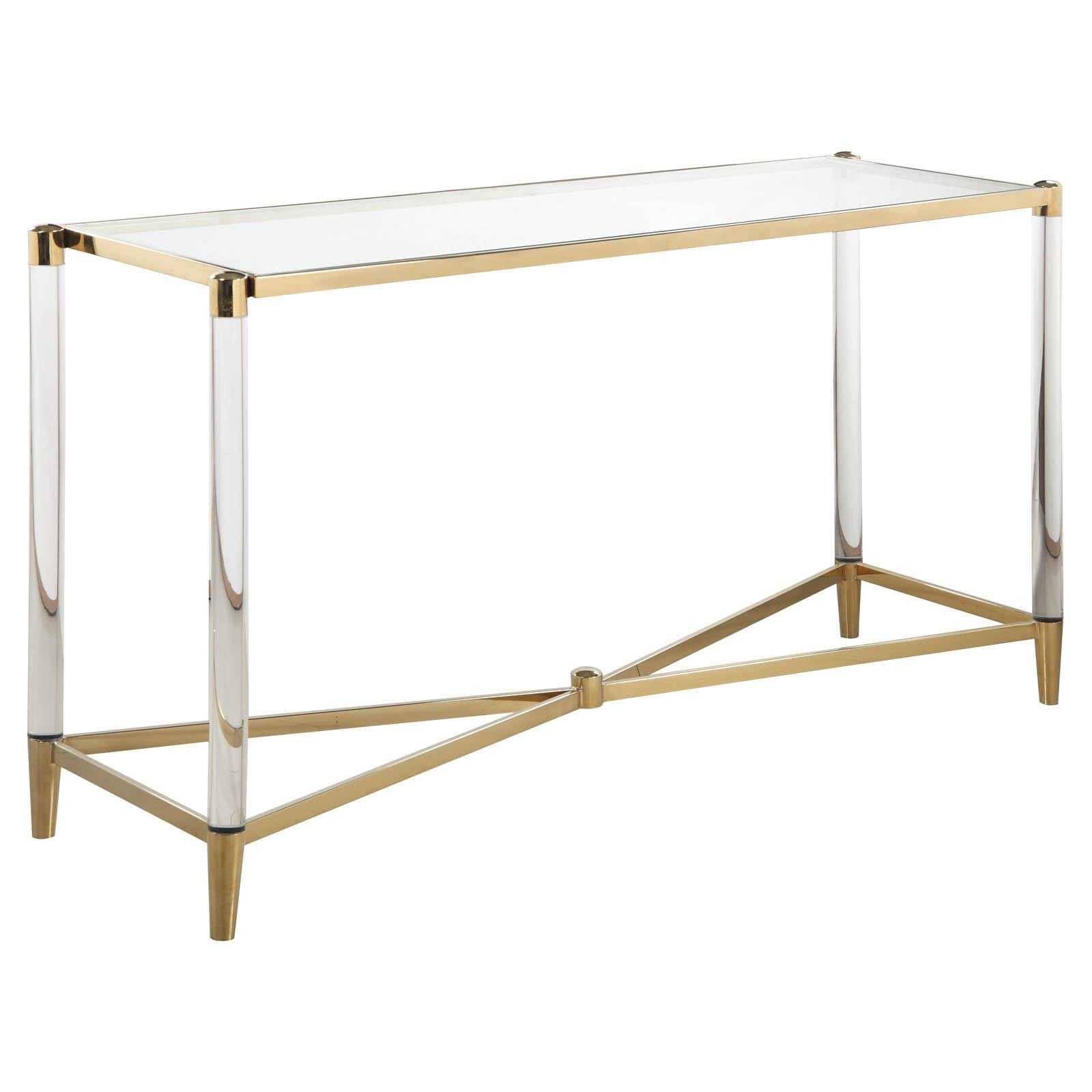Rectangular Glass Top Sofa Table S666233