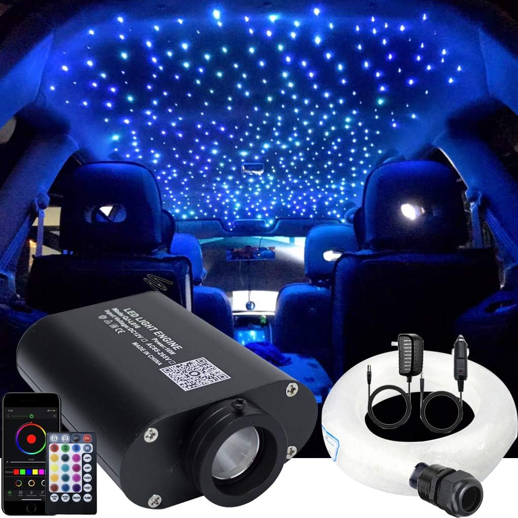 Bluetooth LED Fiber Optic Light Star Ceiling Kits 450pcs Z2484