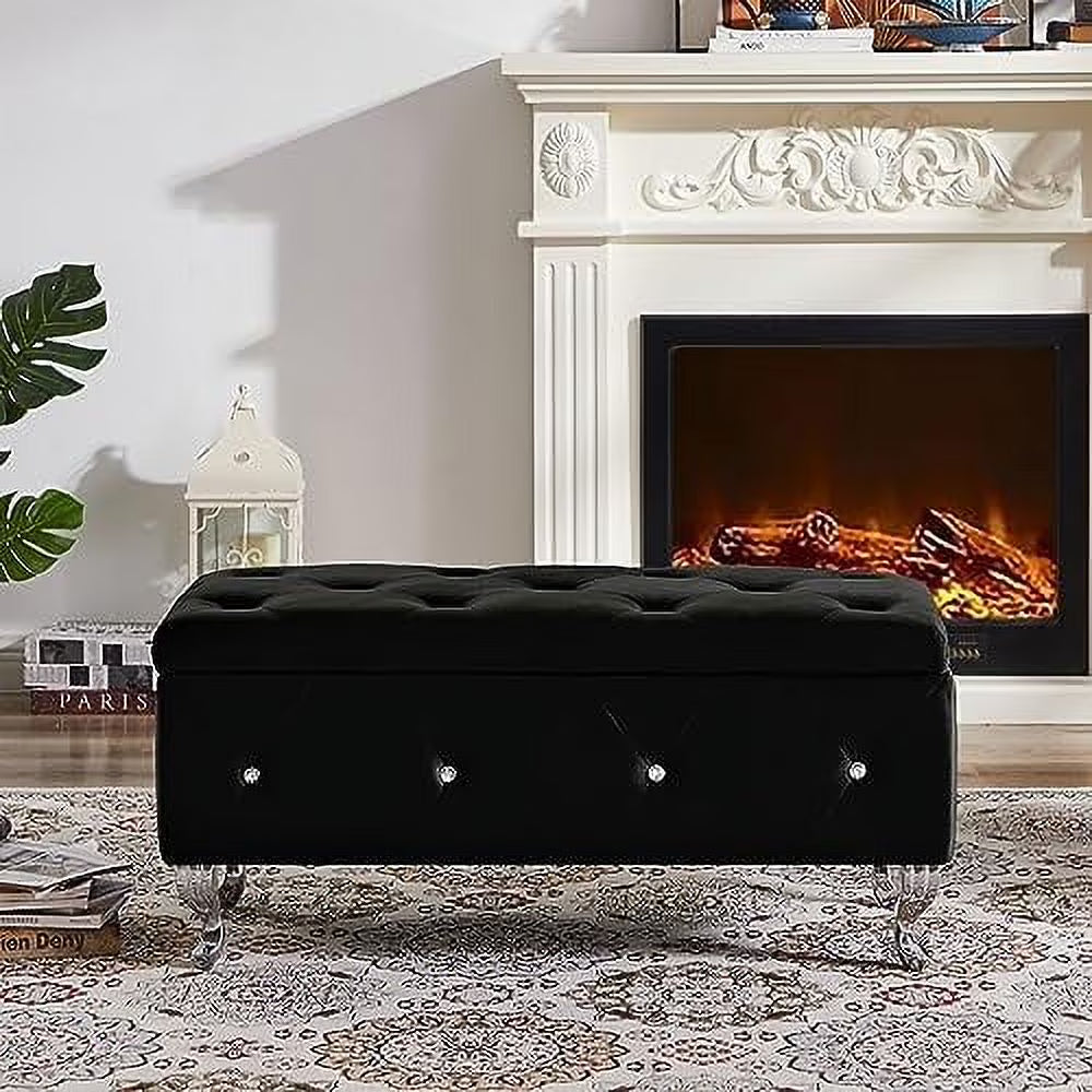 Ottoman Bench with Safety Hinge D970