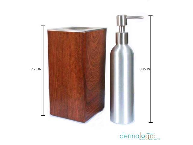 Red Aluminum Bottle Pump Massage Oil Warmer V101622
