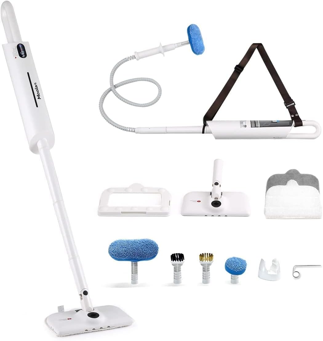 12-in-1 Steam Mop with LCD Temperature Digital Display, Pack of 2 R857143