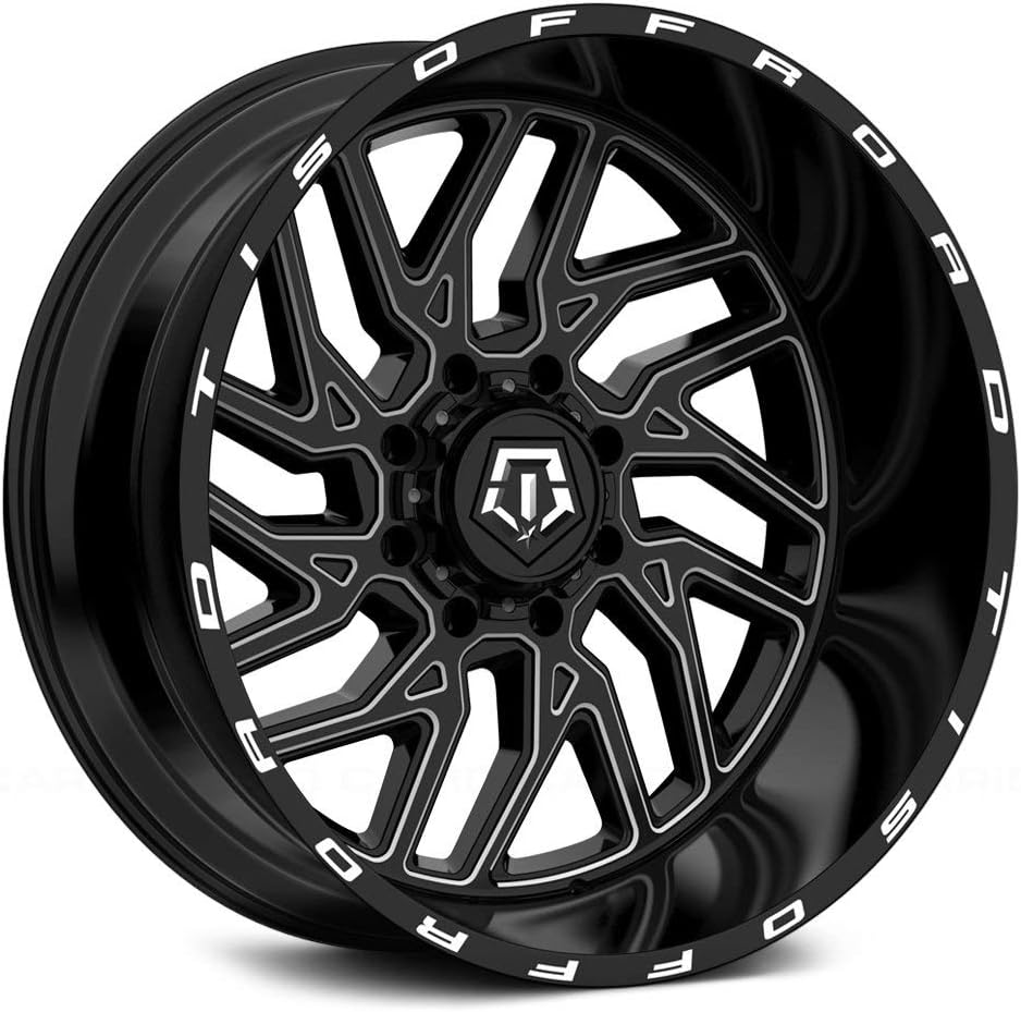 Black Wheel with Gloss CNC Milled Accents D110168