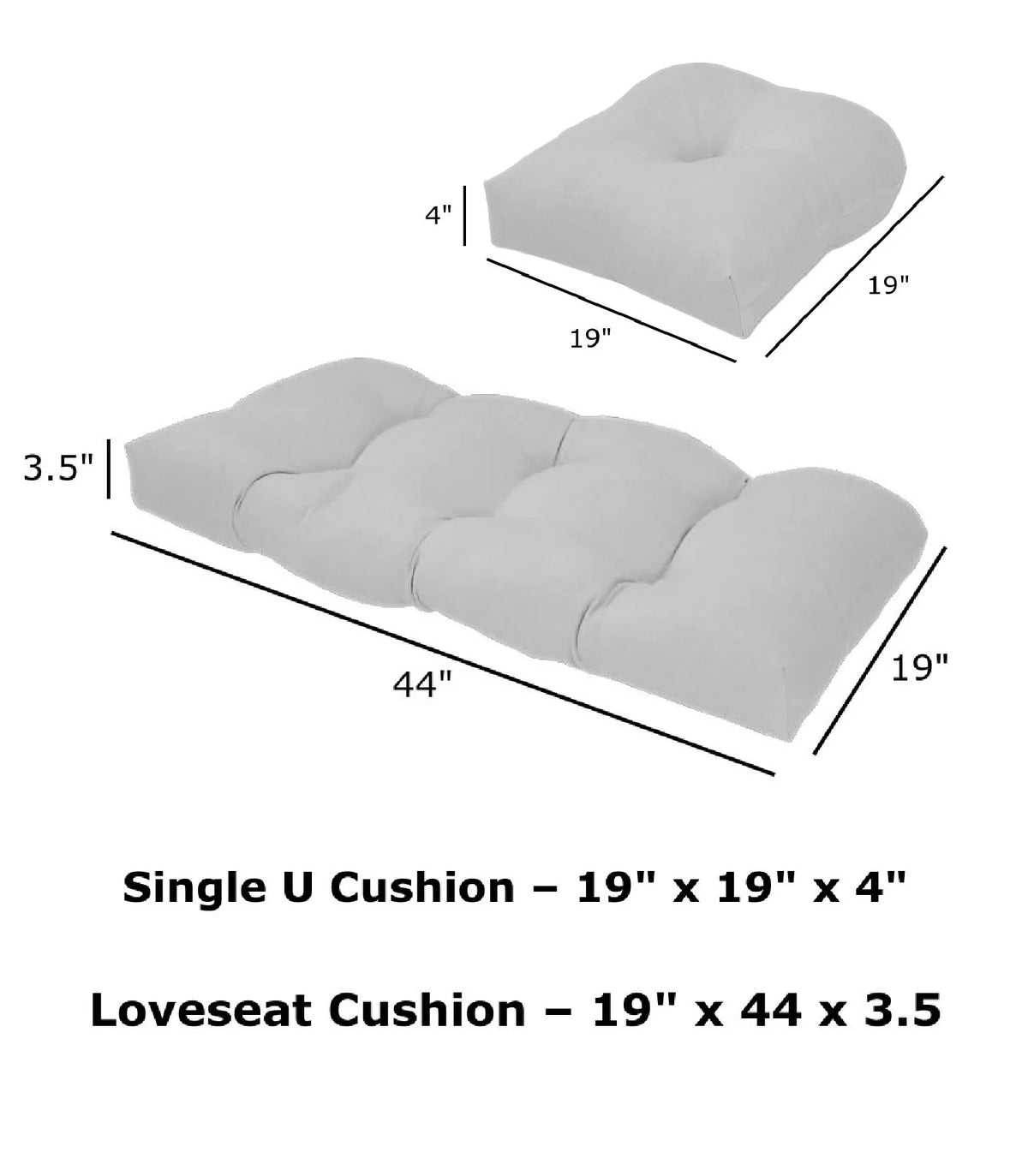 3 Piece Blue and Green Outdoor Seat Cushion Set O426770