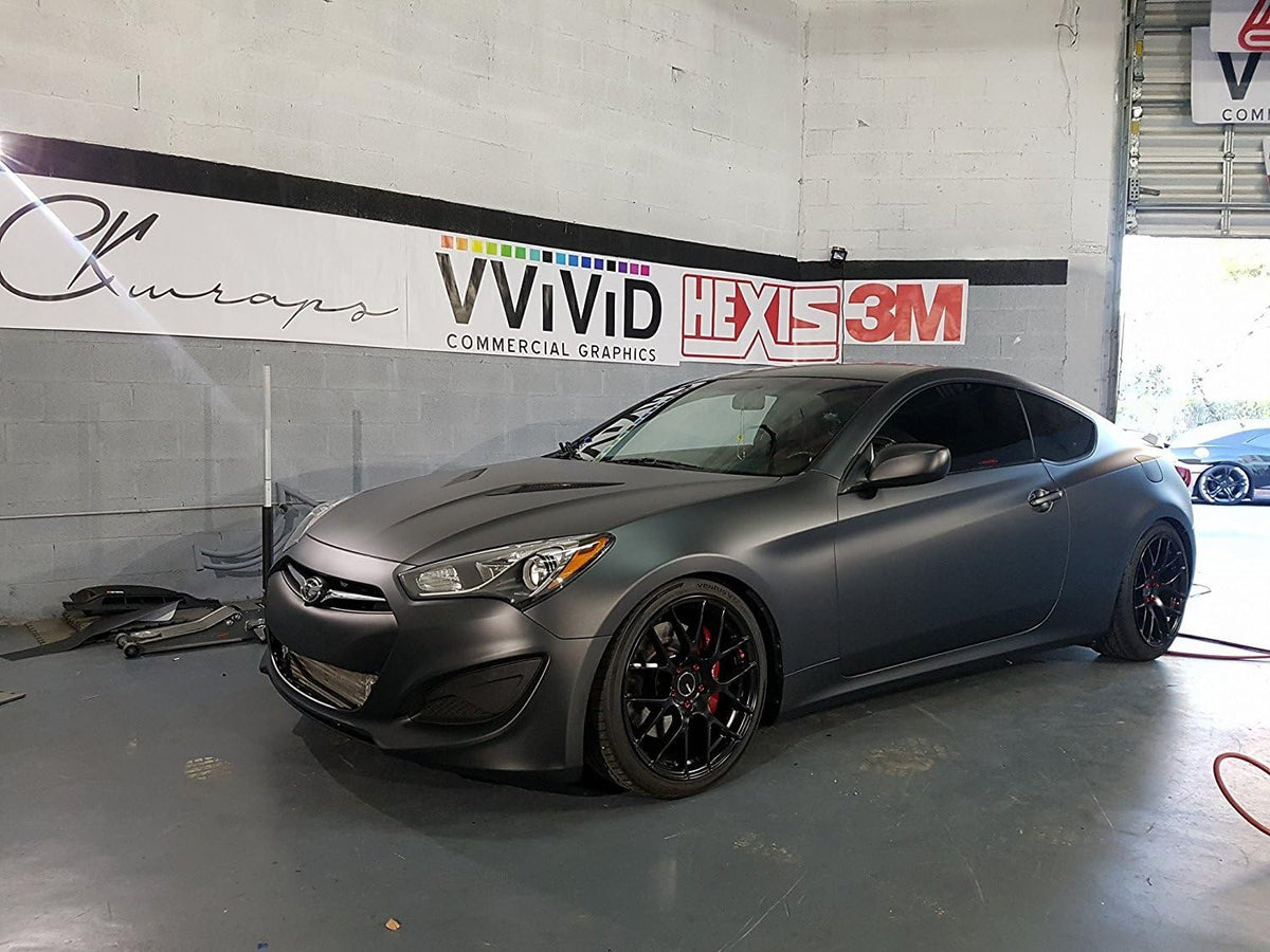 Matte Metallic Black Vinyl Wrap 6ft x 5ft Pack of 2 I207529