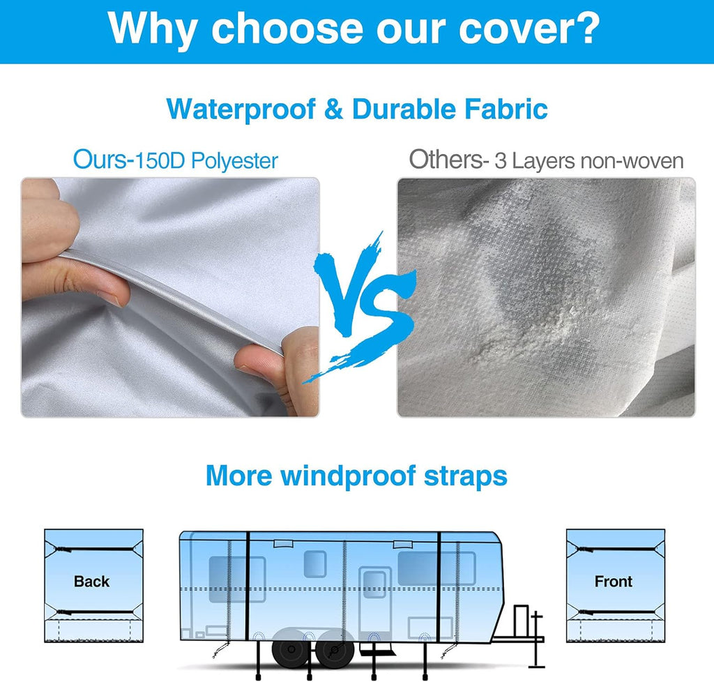 150D Waterproof Rip-Stop Camper Cover K3706