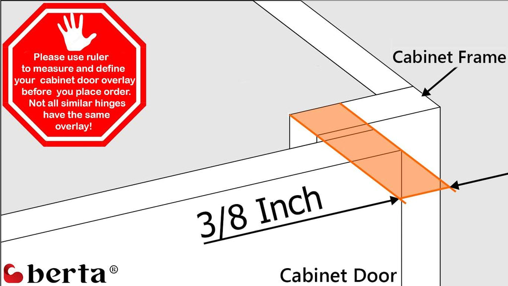 30 Pieces 3/8 inch Overlay Soft Closing Concealed Cabinet Door Hinges with Screws O43776