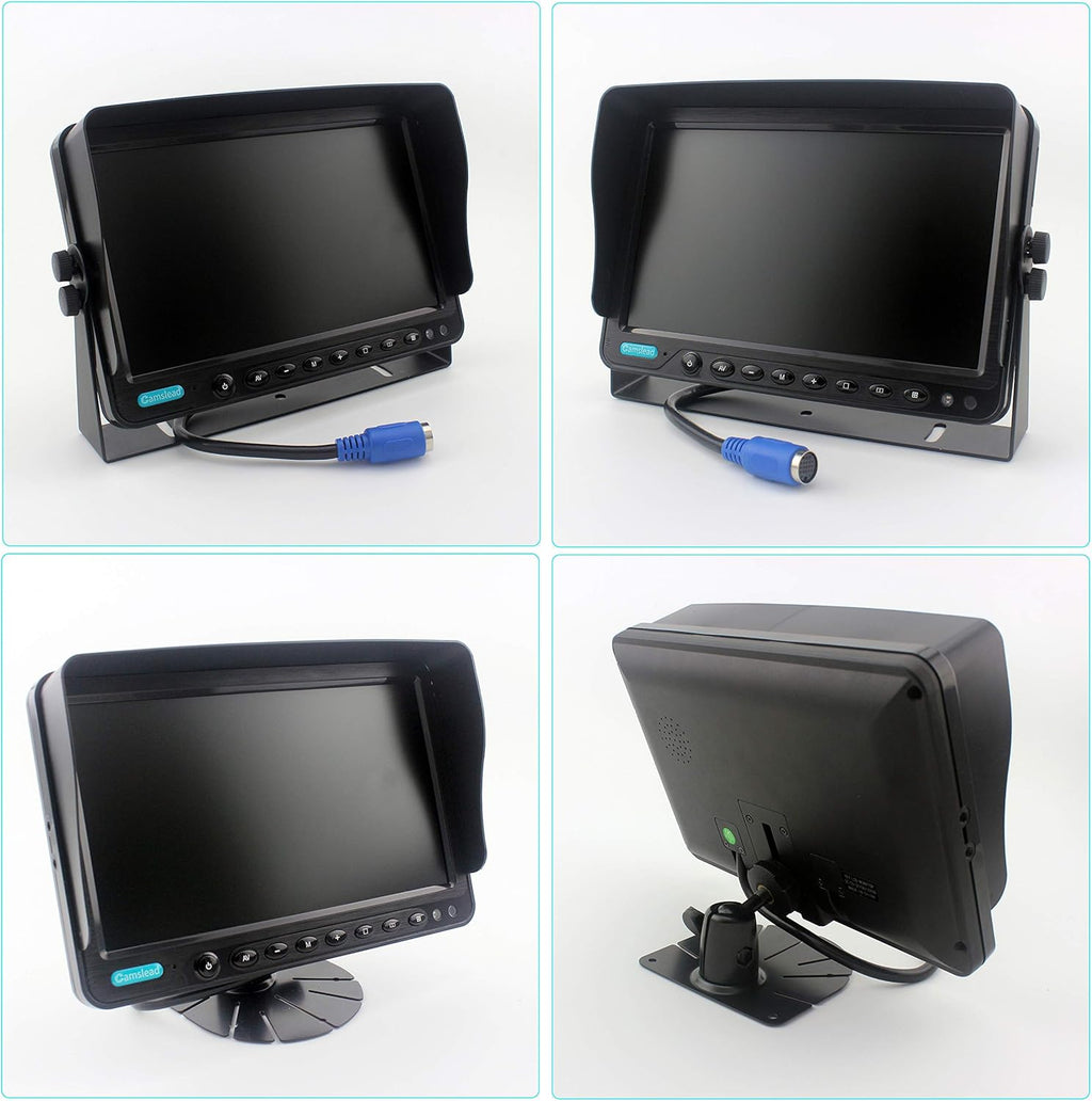 7 inch Backup Camera System with Quad Split Screen Monitor C6058