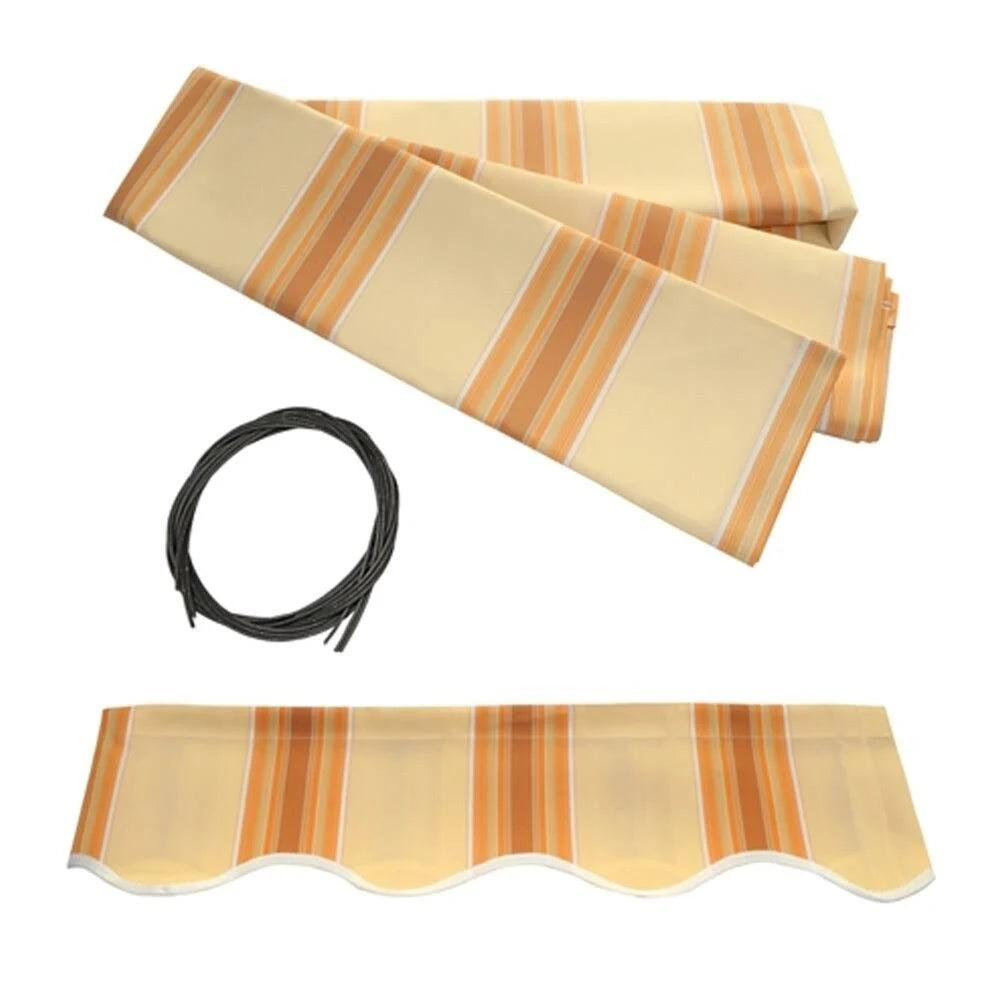 Black Frame Motorized Retractable Canopy Awning 16 x 10 Feet D629776