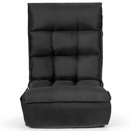 Black Adjustable Folding Floor Chair Sofa X69023