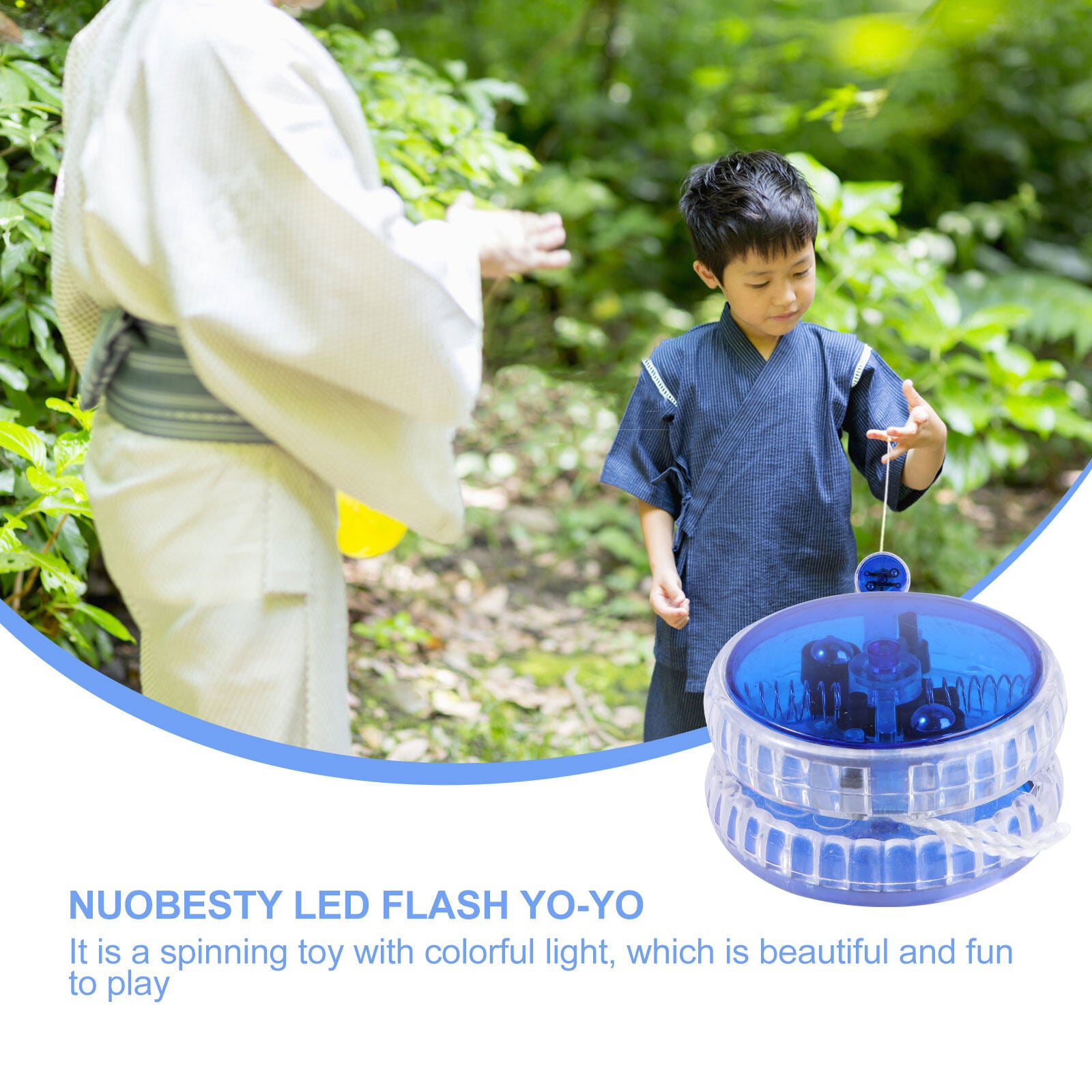 Blue LED Luminous Yoyo with String P5727