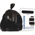 Black Linear Low Density Repro Liner, 43 x 47 inch, 100 per Case O8957