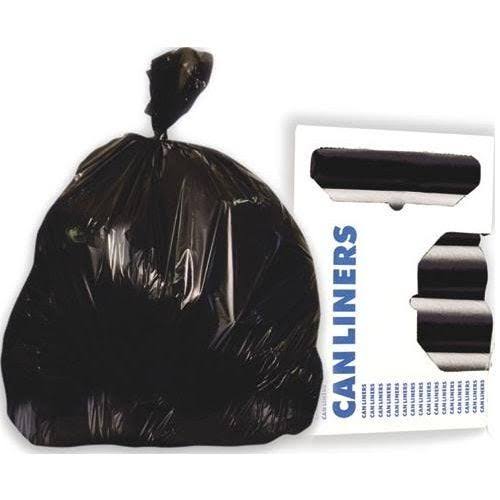 Black Linear Low Density Repro Liner, 43 x 47 inch, 100 per Case O8957