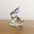Rabbit Glass Animal Bunny Statue Crystal Figurines Sculpture Ornament Z1883