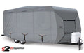Outdoor Marine Grade Camper Travel Trailer Vehicle Cover Fits 23 to 24 Feet - Gray K74970