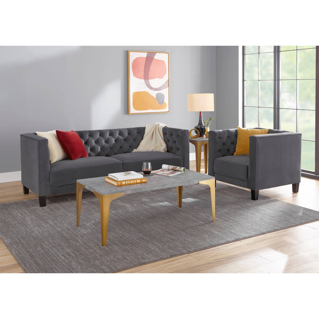 Medium Grey Accent Chair S8002